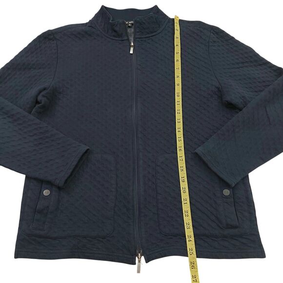 Robert Barakett Jacket Mens Medium Navy Morven Full Zip Textured Soft Fabric - Picture 12 of 12